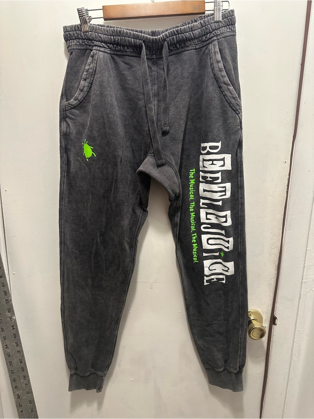 Beetlejuice Graphic Charcoal Jogger Pants